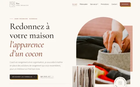 Page Accueil, version ordinateur