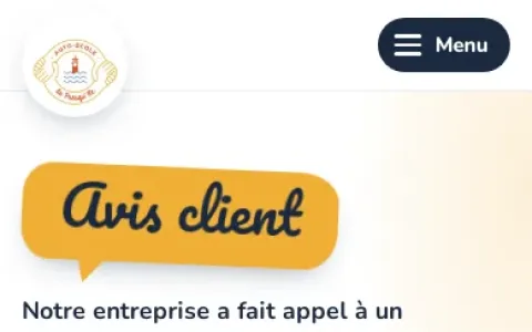 Page Avis, version mobile