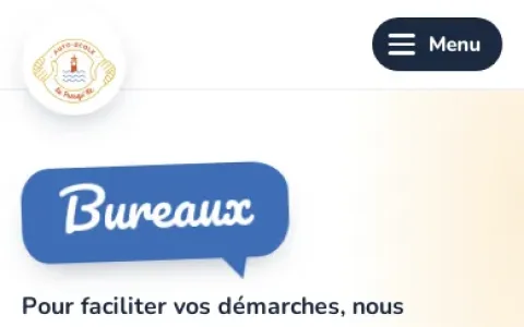 Page Bureaux, version mobile
